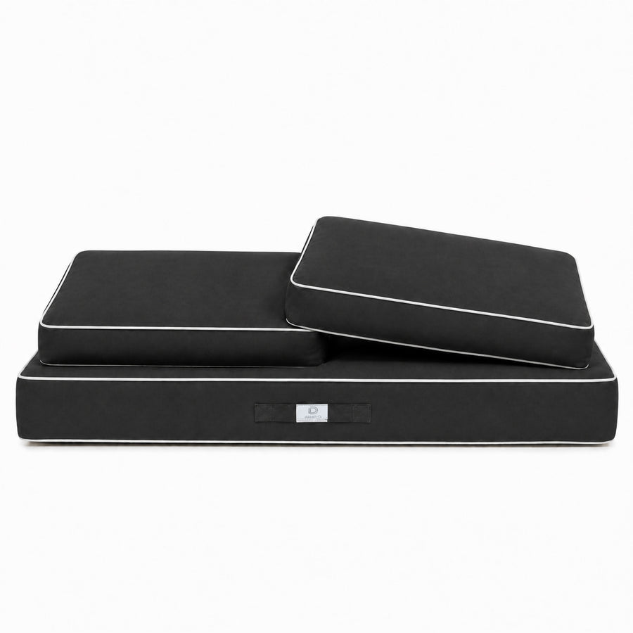 Premium Cushion Set 100x50 Dark Grey, UV-resistant fabric