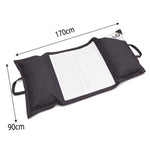 Pouf Flottant Piscine XXL 170x90 Gris Carbone - Matelas Hamac à Billes (Confort Adulte)
