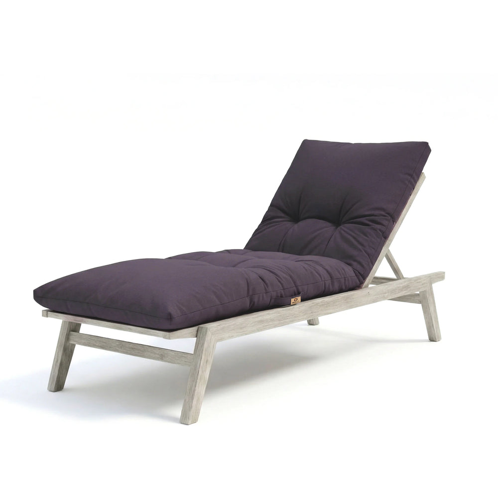 Colchão para Espreguiçadeira 185x60 Cinzento Carbono, tecido de poliéster