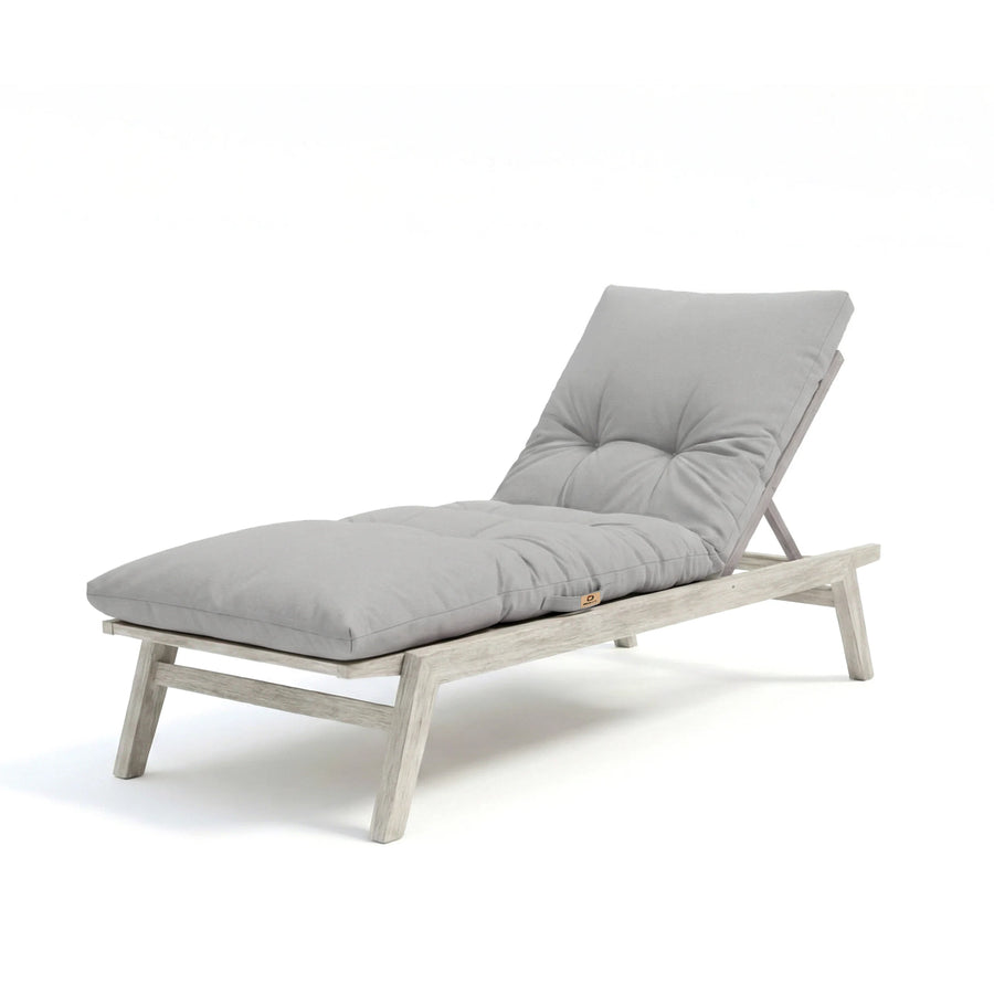 Ligbedkussen 185x55 Kiezelgrijs, polyester stof
