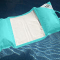 Pufe Flutuante para Piscina XXL 170x90 Azul Caraíbas - Colchão de Rede com Esferas (Confortoo Adulto)