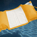 Pouf Flottant Piscine XXL 170x90 Jaune Miel - Matelas Hamac à Billes (Confort Adulte)