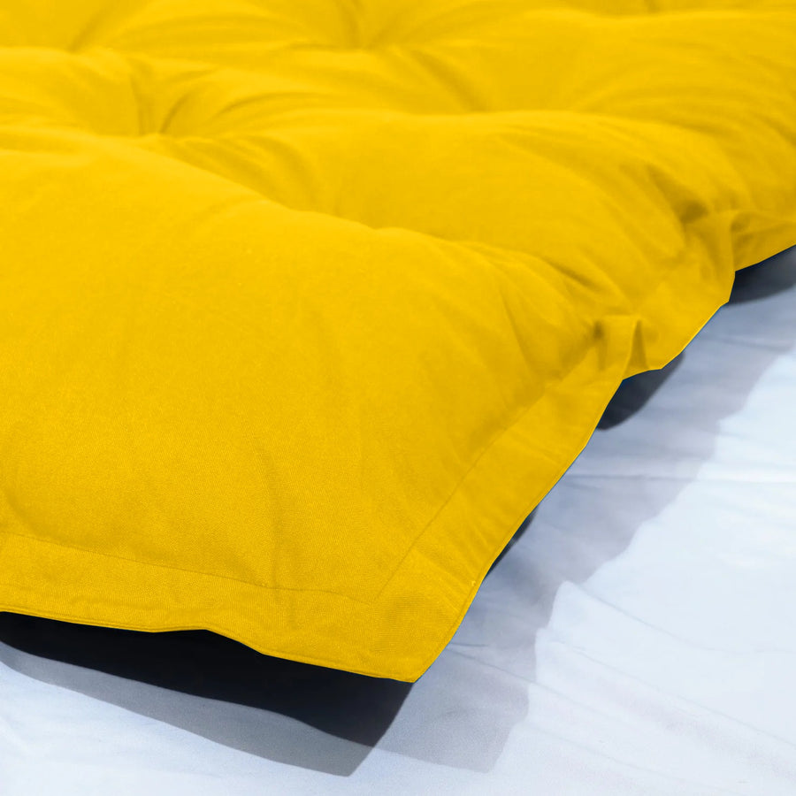XXL Floor Mattress 195x100 Yellow, 15 cm thick