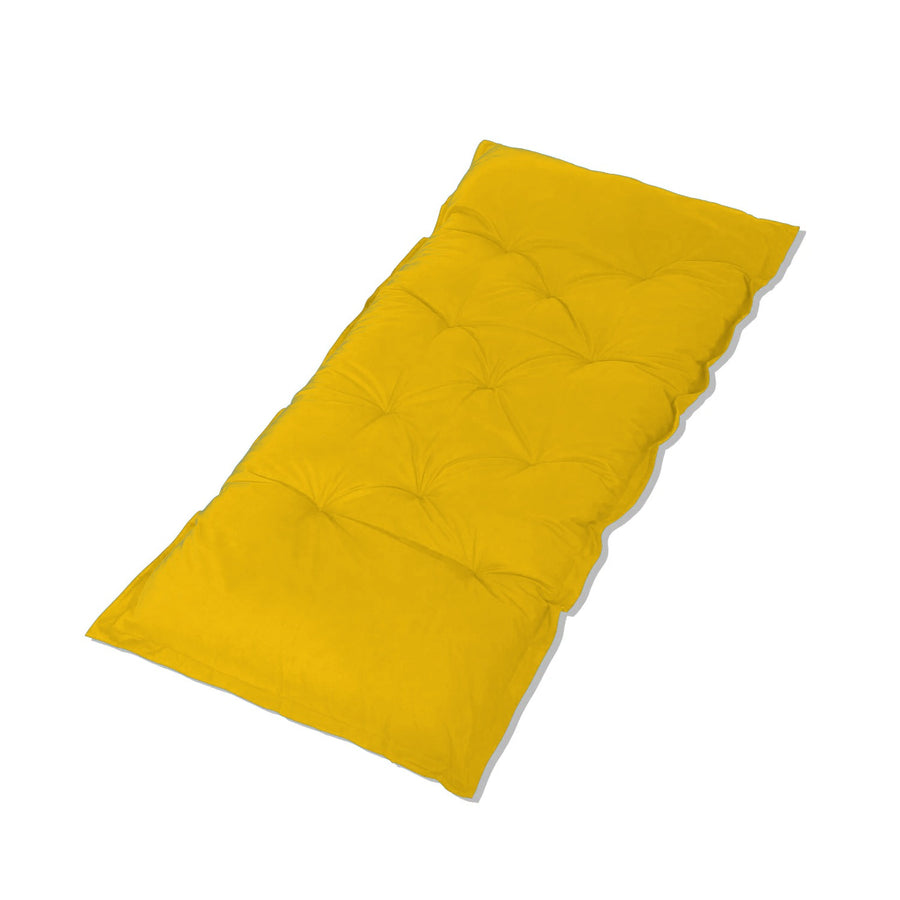 XXL Floor Mattress 195x100 Yellow, water-repellent fabric