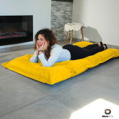 Futon XXL - Matelas de sol 195x100cm - Jaune