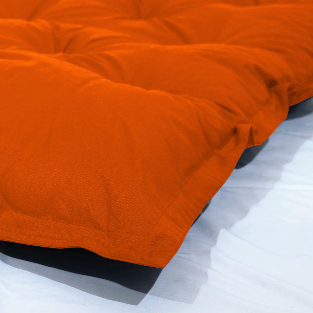 XXL Floor Mattress 195x100 Terracotta, foam flake filling