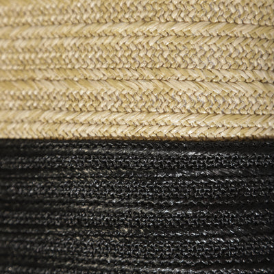 Housse de coussin effet raphia - Bi-colore - Carré - 45x45cm - Deco-arts.fr