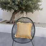 Housse de Coussin Effet Raphia Uni 45x45 - vue principale