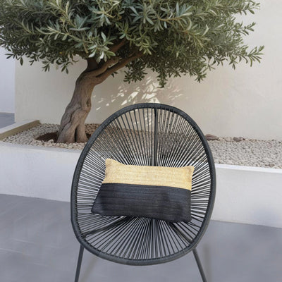 Housse de Coussin Effet Raphia Bi - vue principale