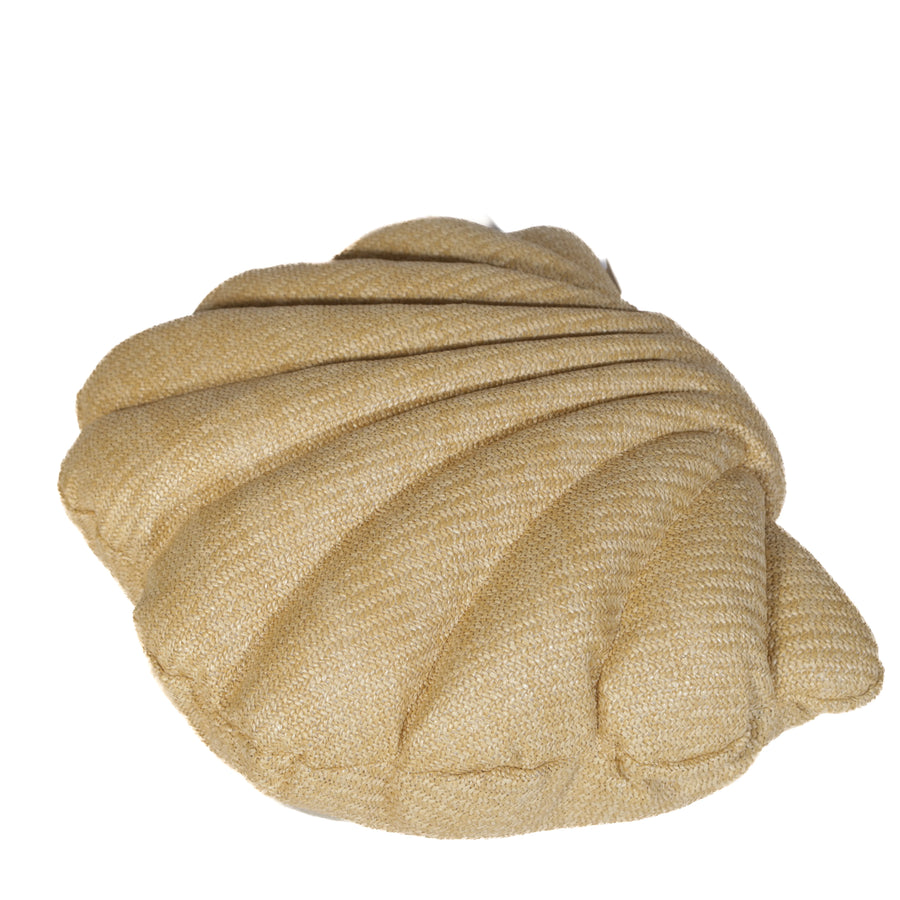 Coussin Coquillage Effet Raphia 45x45 cm, für drinnen, draußen und am Pool