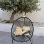 Coussin Déco Effet Raphia 30x50 "Bi - vue principale