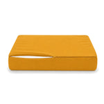 Ensemble Coussins Salon Jardin 60x70 Jaune - Déhoussable & Anti-UV (Assise + Dossier)