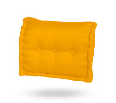 Pallet back cushion padded in Honey Yellow Polyester 60x40x15cm