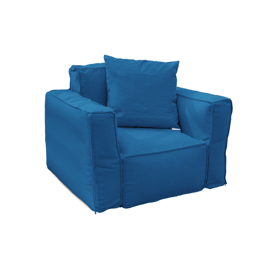 Poltrona Modular de Jardim 90x75 Azul Petróleo – foto 8