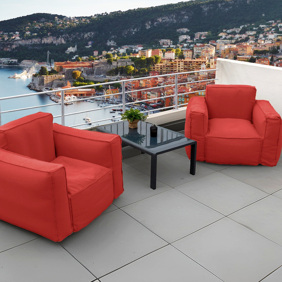 Poltrona Modular de Jardim 90x75 Terracota, para interior, exterior e campismo