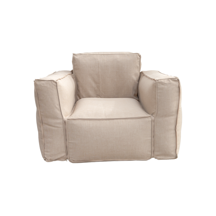 Poltrona Modular de Jardim 90x75 Bege, tecido de olefina