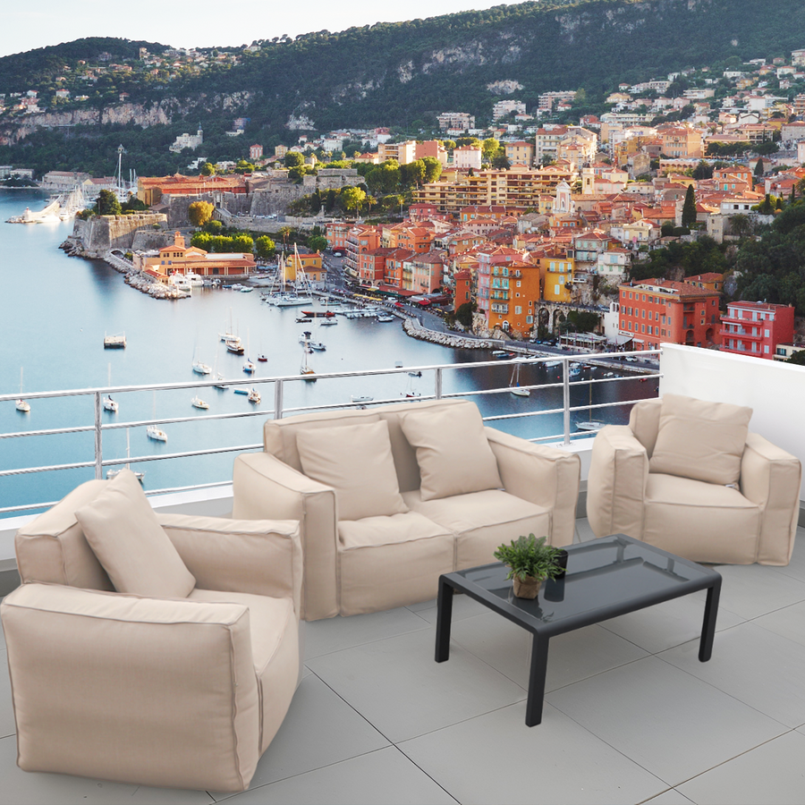 Poltrona Modular de Jardim 90x75 Bege – foto 5