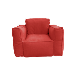 Fauteuil Modulable de Jardin 90x75 Terracotta - Tissu Olefin & Cœur Gonflable (Pompe Incluse)