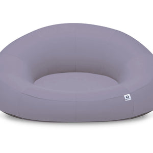 Fauteuil Flottant Piscine XXL 140x120 Gris Galet - Tissu Olefin (Pompe Incluse)