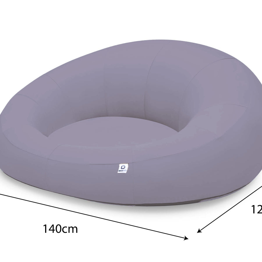 XXL drijvende zwembadfauteuil 140x120 Kiezelgrijs – foto 4