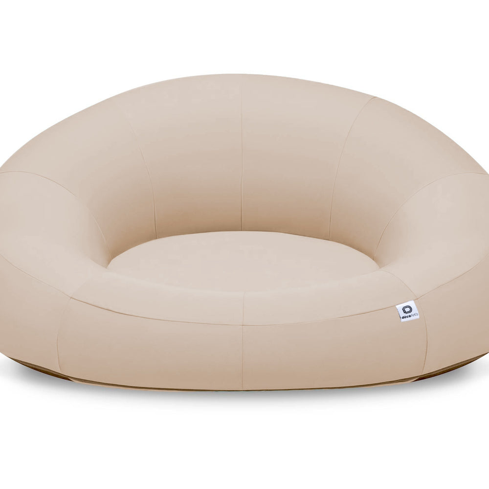 XXL Floating Pool Armchair 140x120 Beige, olefin fabric