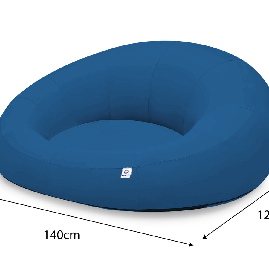 XXL-Schwimmsessel für den Pool 140x120 Petrolblau – Foto 5