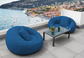 Pouf XXL Flottant pour Piscine 140x120x60 cm Bleu pétrole - Deco-arts.fr