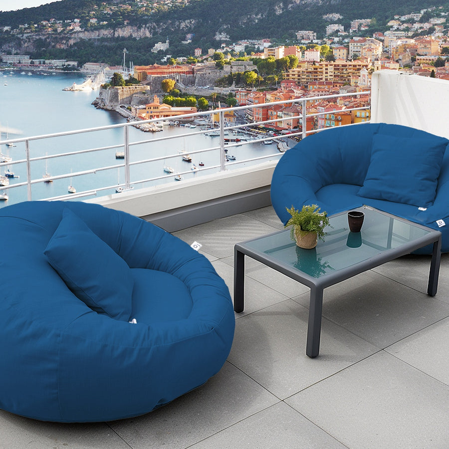 XXL-Schwimmsessel für den Pool 140x120 Petrolblau, für draußen und am Pool
