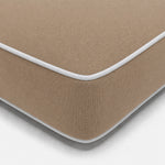Matelas Transat Premium 190x60 Moka - Épais 10cm & Têtière (Déhoussable)