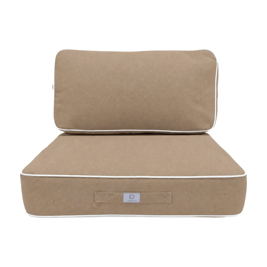 Premium Cushion Set 50x50 Mocha, high-density foam filling