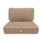 Premium Cushion Set 60x60 Mocha - Thick 12cm & Piped Finish