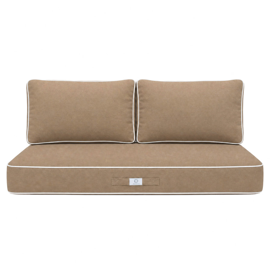 Conjunto de Almofadas Premium 100x50 Moca, capa removível