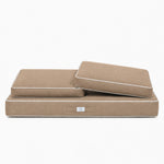 Premium Cushion Set 100x50 Mocha - 1 Seat + 2 Backrests (Thick 12cm & Passepoil)