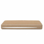 Premium Cushion Set 100x50 Mocha - 1 Seat + 2 Backrests (Thick 12cm & Passepoil)