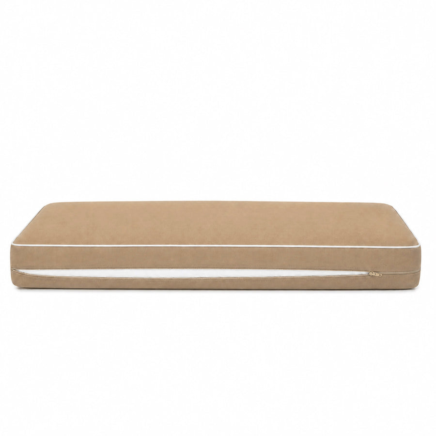 Premium-Kissen-Set 120x60 Mokka, Füllung aus hochdichtem Schaumstoff