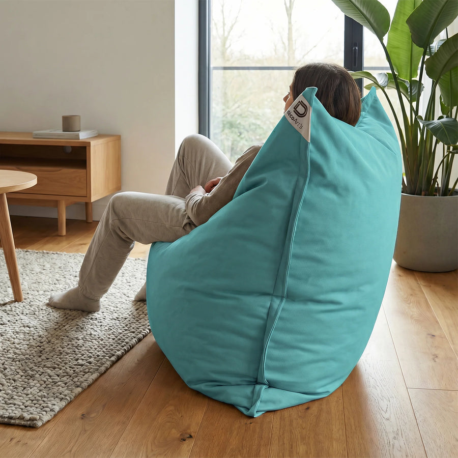 XXL reuzenzitzak 180x140 Caribisch Blauw, UV-bestendige stof