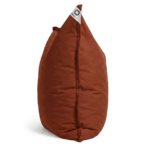 Housse de Pouf Géant XXL 180x140 Terracotta - vue latérale