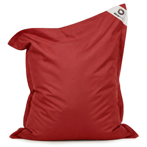 Pouf Géant XXL 180x140 Rouge Piment - Waterproof & Déhoussable (Mousse)