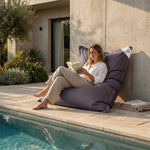 Housse de Pouf Géant XXL 180x140 Gris Carbone - vue principale