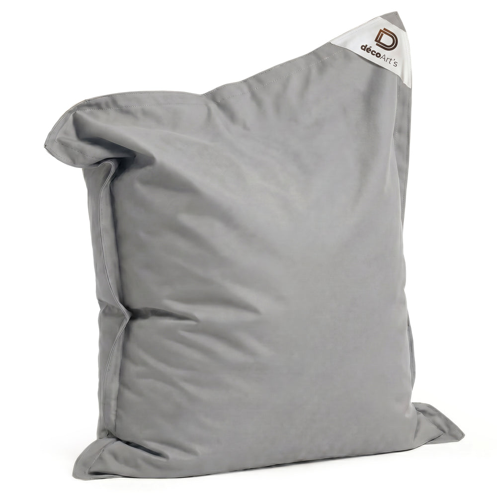 Pouf Géant XXL 180x140 Gris Galet, pour l'intérieur, l'extérieur et la piscine