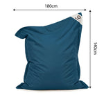 XXL drijvende zitzakhoes 180x140 Petroleumblauw - (Hoes om zelf te vullen - Spécial Zwembad)