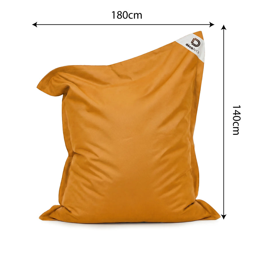 XXL reuzenzitzak 180x140 Honinggeel, vulling van schuimvlokken