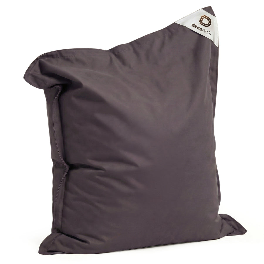 Capa de Pufe Gigante XXL 180x140 Cinzento Carbono – foto 6