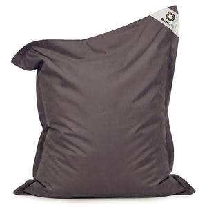 Pouf Géant XXL 180x140 Gris Carbone - Waterproof & Déhoussable (Mousse)
