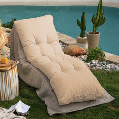 Coussin bain de soleil 185 x55cm Beige clair