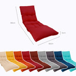 Sun Lounger Cushion 185x55 Chilli Red - Thick 12cm & Waterproof