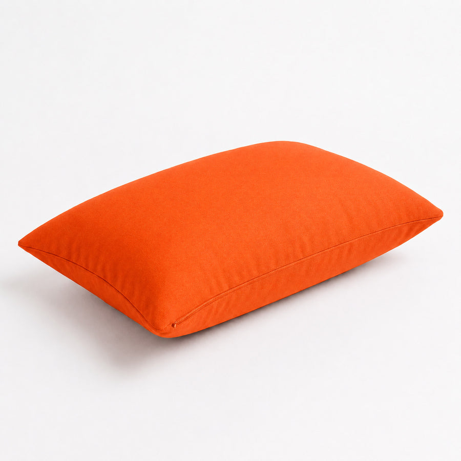 Set of 2 Accent Cushions 60x35 Orange, polyester fabric