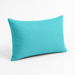 Lot de 2 Coussins d'Appoint 60x35 Bleu Caraïbes - Déco Jardin & Déhoussable