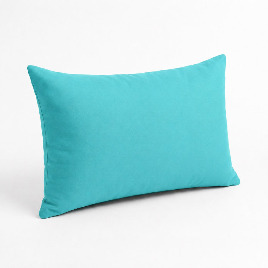 Set of 2 Accent Cushions 60x35 Caribbean Blue, for indoor, outdoor and poolside use