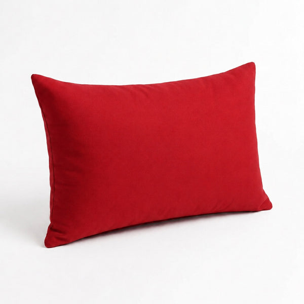 Set of 2 Accent Cushions 60x35 Red - Garden Décor & Removable Cover